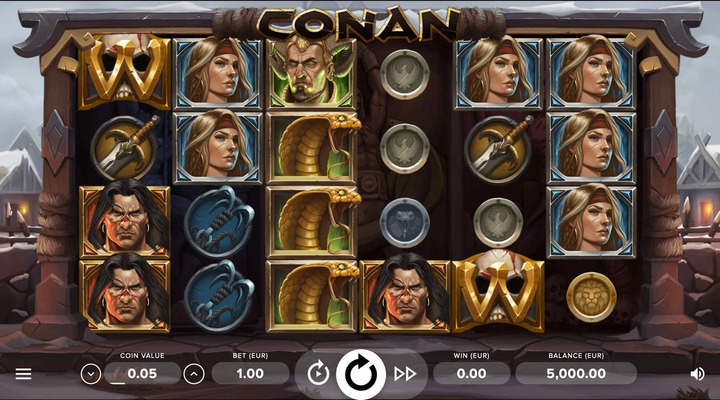 Conan Video Slot Screenshot